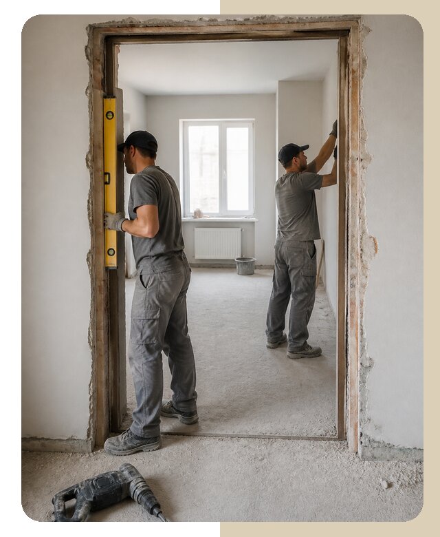 Подготовка дверного проема в Борзе по цене от 3605 р. | ДвериЛегко-Бря